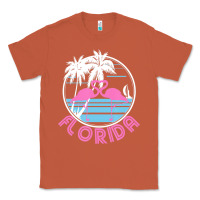 Copper Hot Trend Florida Pink Flamingo Heart 80S Retro Vintage Style Classic Tee - lanVoArt