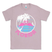 Lilac Hot Trend Florida Pink Flamingo Heart 80S Retro Vintage Style Classic Tee - lanVoArt