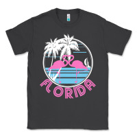 Smoke Hot Trend Florida Pink Flamingo Heart 80S Retro Vintage Style Classic Tee - lanVoArt