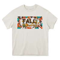 Cream fall in love license plate Heavy Core Tee - BundleAndBundleShop