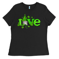 Black love st patricks gnome Ladies Tee - Jasminsmagicworld