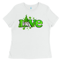 White love st patricks gnome Ladies Tee - Jasminsmagicworld