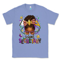 Colony Blue mardi gras school secretary afro messy bun Classic Tee - texasbilliewilder
