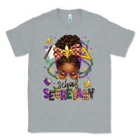 Heather Grey mardi gras school secretary afro messy bun Classic Tee - texasbilliewilder