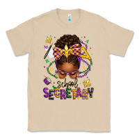 Mushroom mardi gras school secretary afro messy bun Classic Tee - texasbilliewilder