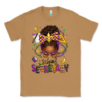 Toasted Coconut mardi gras school secretary afro messy bun Classic Tee - texasbilliewilder