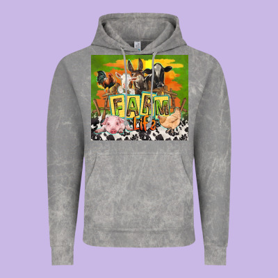 Farm Life With Animals Vintage Hoodie Designed By Tumblerdesignbyshophia