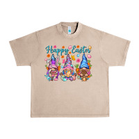 French Oak Happy Easter gnomies Easter Day Urban Heavy Tee - HowdyJamesFarm