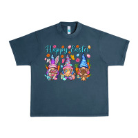 Midnight Navy Happy Easter gnomies Easter Day Urban Heavy Tee - HowdyJamesFarm