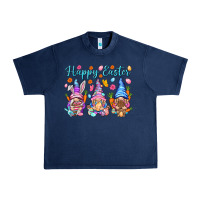 Navy Happy Easter gnomies Easter Day Urban Heavy Tee - HowdyJamesFarm