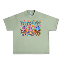 Oil Green Happy Easter gnomies Easter Day Urban Heavy Tee - HowdyJamesFarm