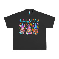 Pigment Black Happy Easter gnomies Easter Day Urban Heavy Tee - HowdyJamesFarm