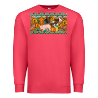 Cardinal Fall farm animals cow pig rooster Premium Sweatshirt - Artiststas