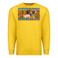 Lemon Fall farm animals cow pig rooster Premium Sweatshirt - Artiststas