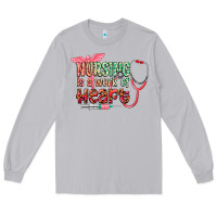 Moon Dust Nursing is a work of heart Long Sleeve Tee - CowGirlArtShop