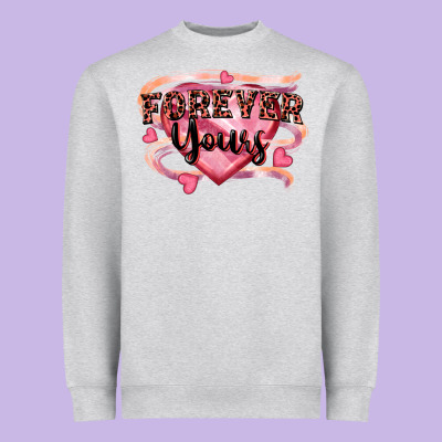 Forever Yours Heavyweight Sweatshirt Designed By Fadigitalartstudio
