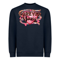 Navy forever yours Heavyweight Sweatshirt - FaDigitalArtStudio