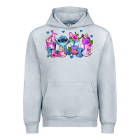Heather Grey stitch coffee cups Urban Hoodie - AdoDesignShop