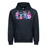 Navy stitch coffee cups Urban Hoodie - AdoDesignShop