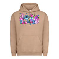Pigment Burro stitch coffee cups Urban Hoodie - AdoDesignShop