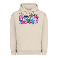 Pigment French Oak stitch coffee cups Urban Hoodie - AdoDesignShop