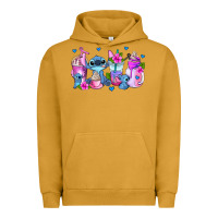 Pigment Peanut Butter stitch coffee cups Urban Hoodie - AdoDesignShop