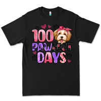 Black 100 pawfect days Premium Tee - Artiststas