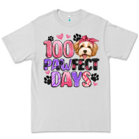 Dove Grey 100 pawfect days Premium Tee - Artiststas