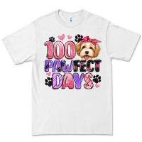 White 100 pawfect days Premium Tee - Artiststas