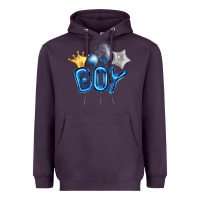 Plum Birthday Boy Balloon Heavyweight Hoodie - Artiststas