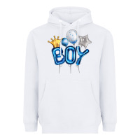 White Birthday Boy Balloon Heavyweight Hoodie - Artiststas