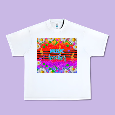 Rainbow Music Teacher Urban Heavy Tee Designed By Tumblerdesignbyshophia