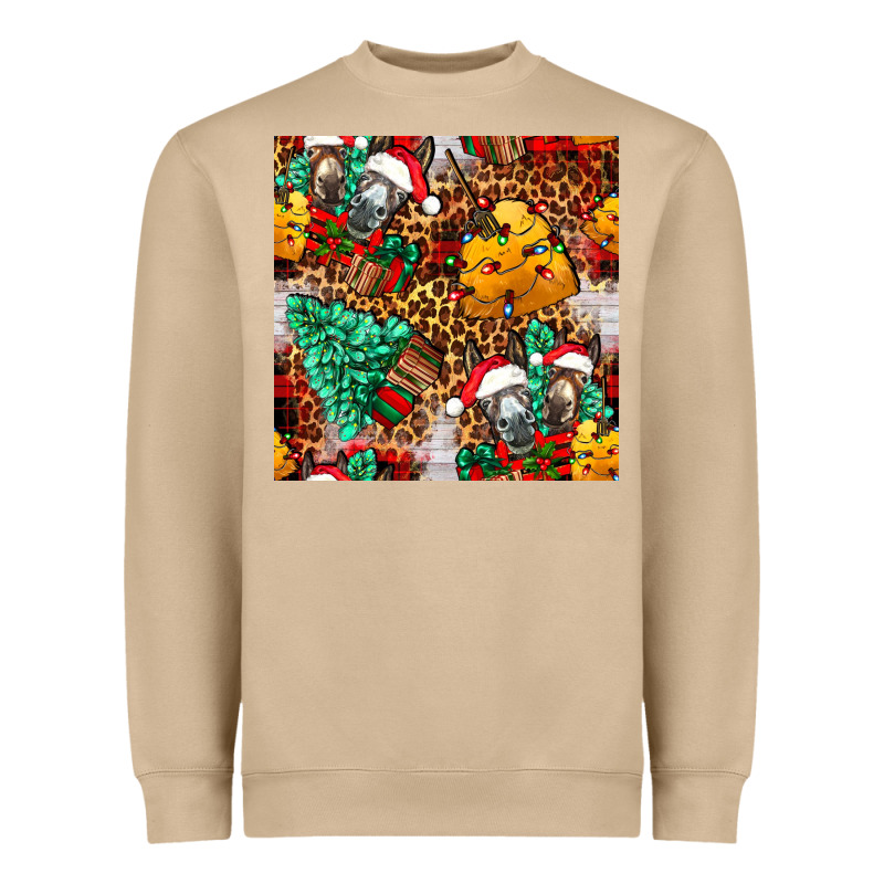 Christmas Donkeys Heavyweight Sweatshirt by FaDigitalArtStudio | Teevron