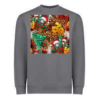 Storm christmas donkeys Heavyweight Sweatshirt - FaDigitalArtStudio