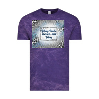 Cloud Purple feeling kinda idgaf ish today with leopard and gli Vintage Tee - TumblerDesignByShophia