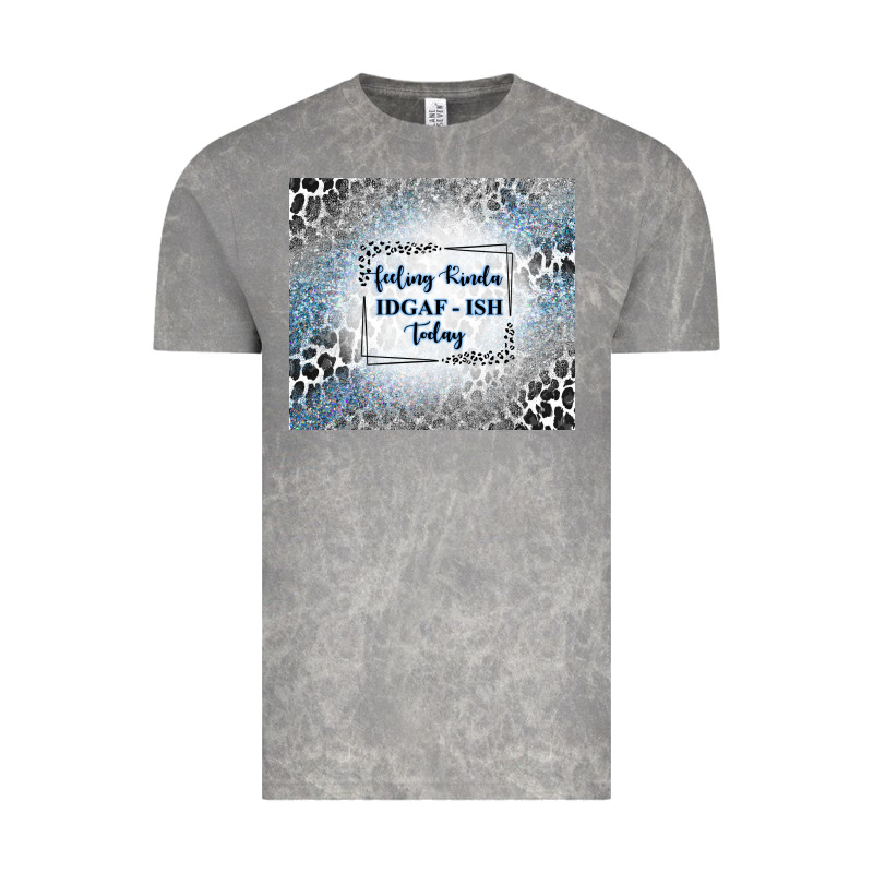 Feeling Kinda Idgaf Ish Today With Leopard And Gli Vintage Tee by TumblerDesignByShophia | Teevron