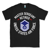Black Limited Edition Master Sergeant Retired Air Force Military Retiremen Classic Tee - lanVoArt