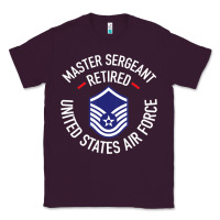 Plum Limited Edition Master Sergeant Retired Air Force Military Retiremen Classic Tee - lanVoArt