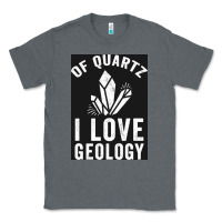 Charcoal Heather of quartz i love geology Classic Tee - lanVoArt