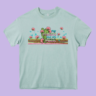 My Students Are On Point Libbey Glass Heavy Core Tee Designed By Bundleandbundleshop