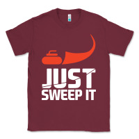 Burgundy just sweep it! funny curling sports gift hoodie Classic Tee - lanVoArt