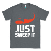 Charcoal Heather just sweep it! funny curling sports gift hoodie Classic Tee - lanVoArt