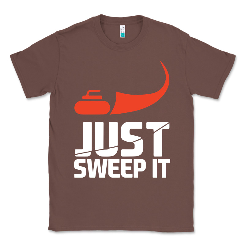 Just Sweep It! Funny Curling Sports Gift Hoodie Classic Tee by lanVoArt | Teevron