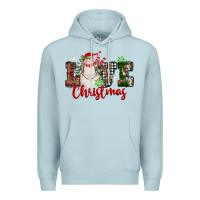 Blue Mist Love Christmas Snowman Premium Hoodie - FaDigitalArtStudio