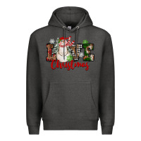 Charcoal Heather Love Christmas Snowman Premium Hoodie - FaDigitalArtStudio