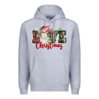 Heather Grey Love Christmas Snowman Premium Hoodie - FaDigitalArtStudio
