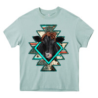 Arona black angus cowhide aztec Heavy Core Tee - JahusDesignShop