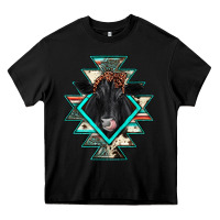 Black black angus cowhide aztec Heavy Core Tee - JahusDesignShop