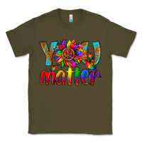 Army Green LGBTQ+ you matter with leopard Classic Tee - NancyCooperArtShop