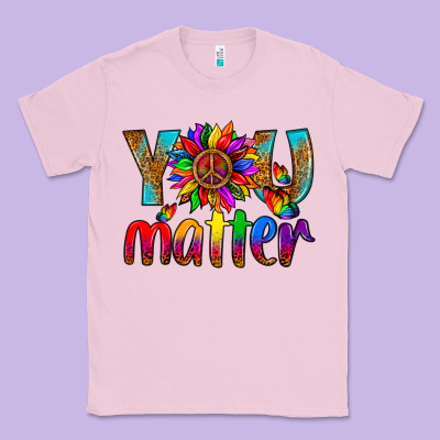 Lgbtq+ You Matter With Leopard Classic Tee Designed By Nancycooperartshop